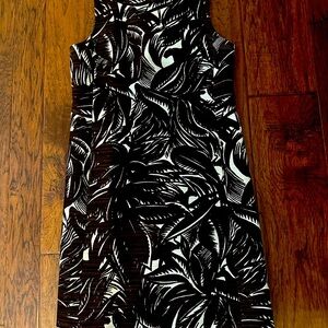 Brown and White Floral Tory Burch Dress.